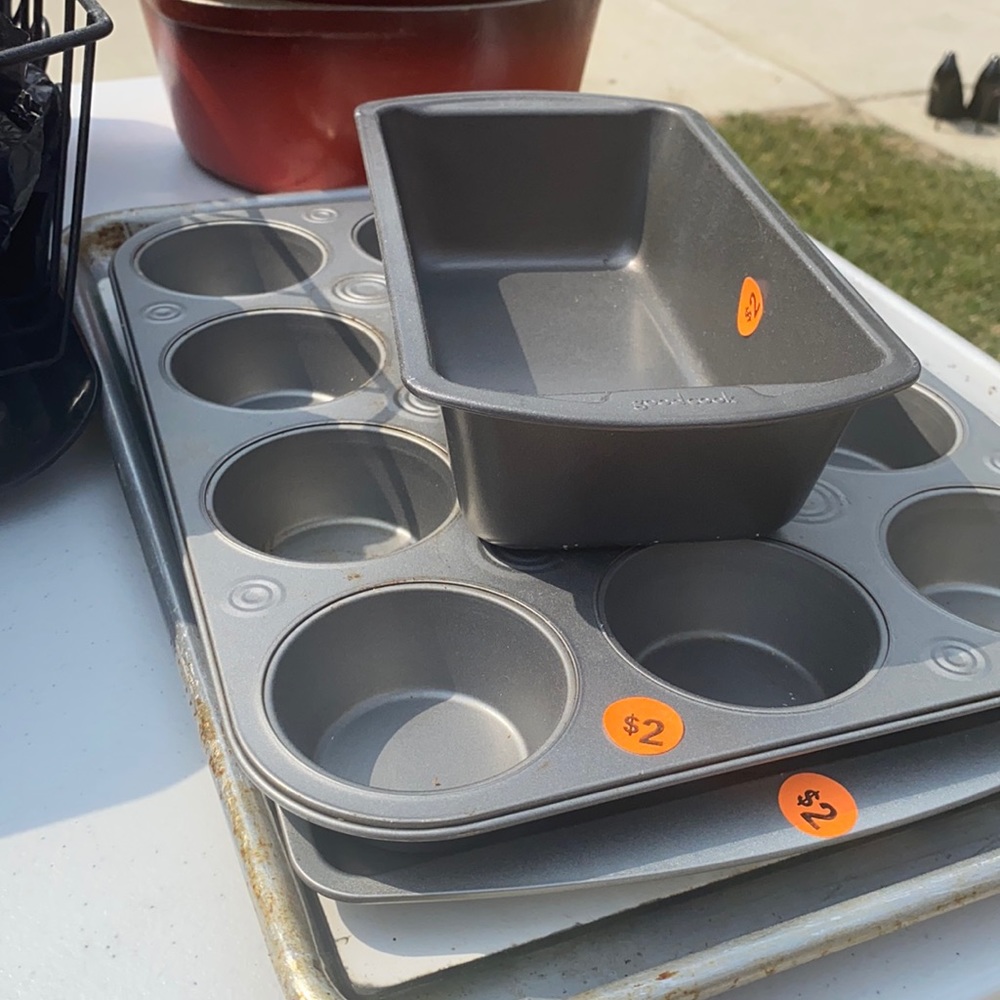 Purses, comforters, kitchen ware, coats, clothes